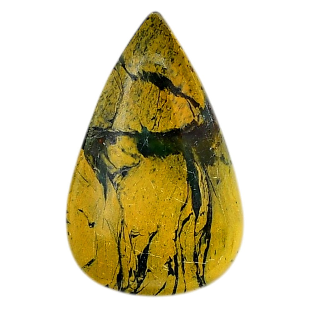 Natural Mariposite 20.3×32.6×4.7 mm Pear Shape Polished Gemstone LS109-06181