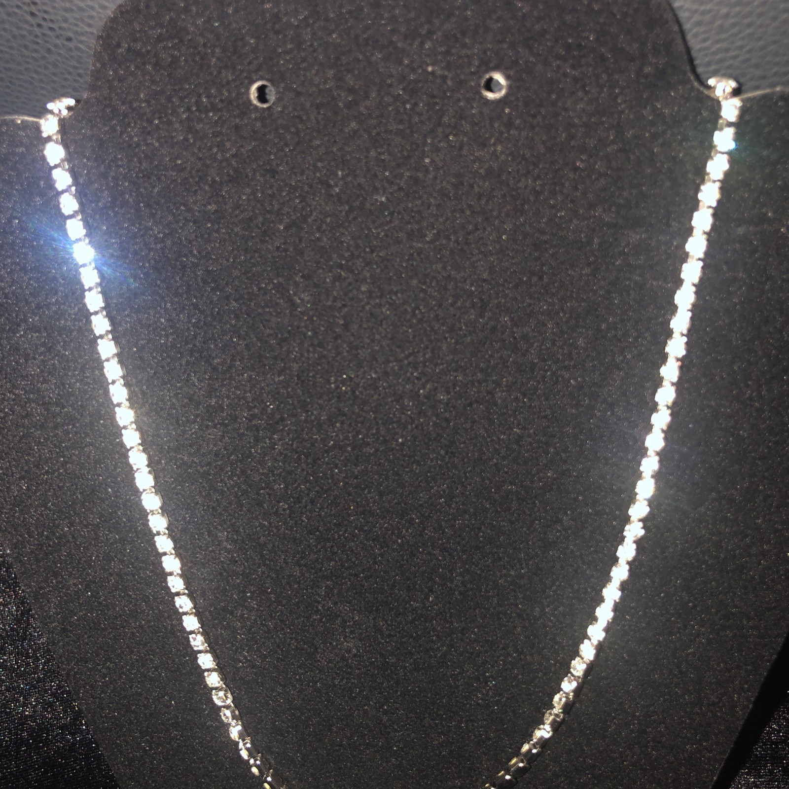 Iced Out 4mm 20” Tennis Chain – Diamond Simulant – 316L Steel VVS1,