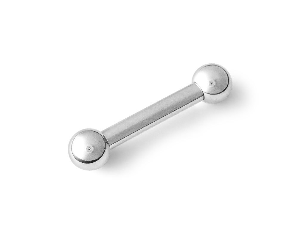 316L Surgical Steel Straight Barbell 10g 10 gauge