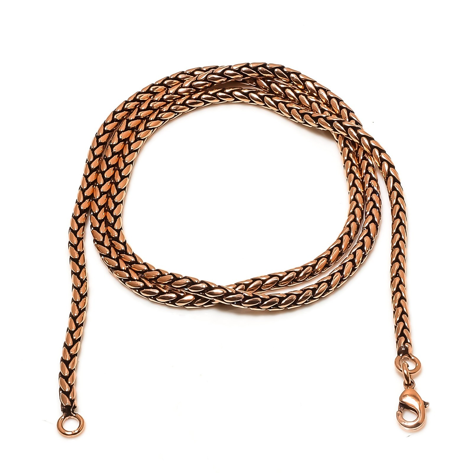 Pure Copper Bar Chain Bar Chain For Pendant Solid Oxidized Chain For Men & Women