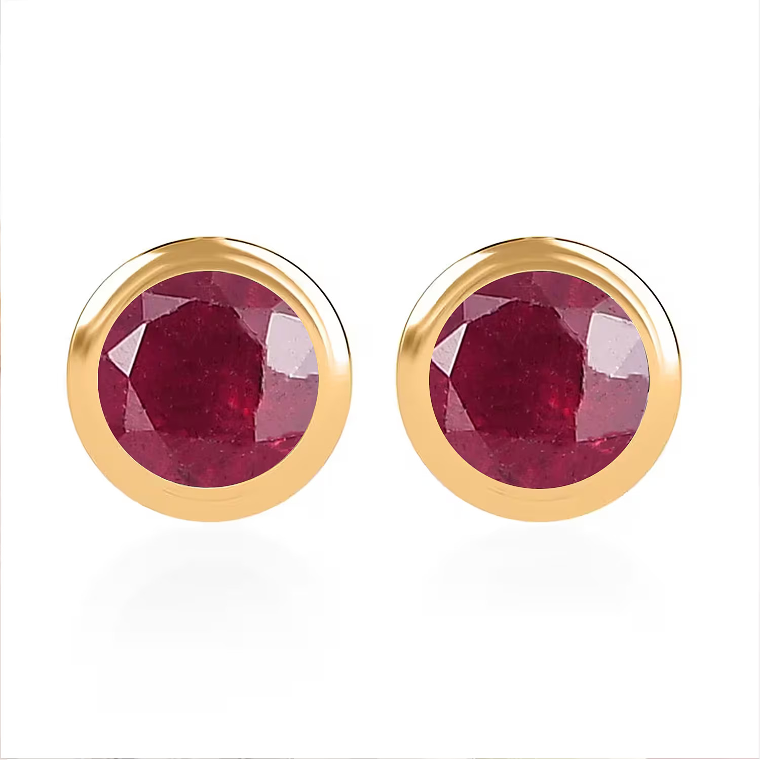 Poke Free 0.70 ctw Stud Earrings in 18K Vermeil Sterling Silver
