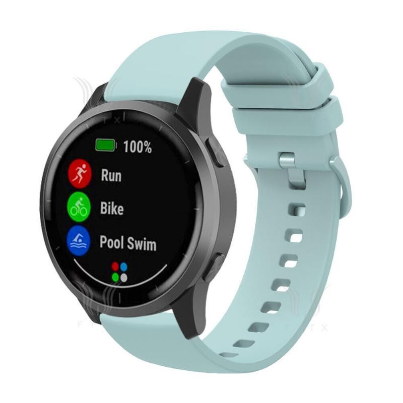 Strap for Garmin Vivoactive 5 4 4S 3 Venu 3 3S 2 2S Forerunner 265 Soft Silicone