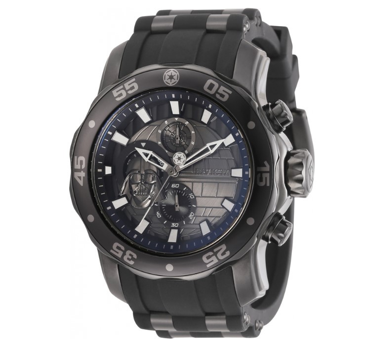 Invicta Star Wars Darth Vader Mens 48mm Limited Edition Black Chrono Watch 32526