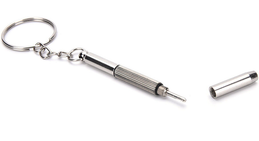 NEW 2 Pcs 3 in 1 Mini Tool Key Chain Eyeglasses Watch Phone Repair Screwdriver