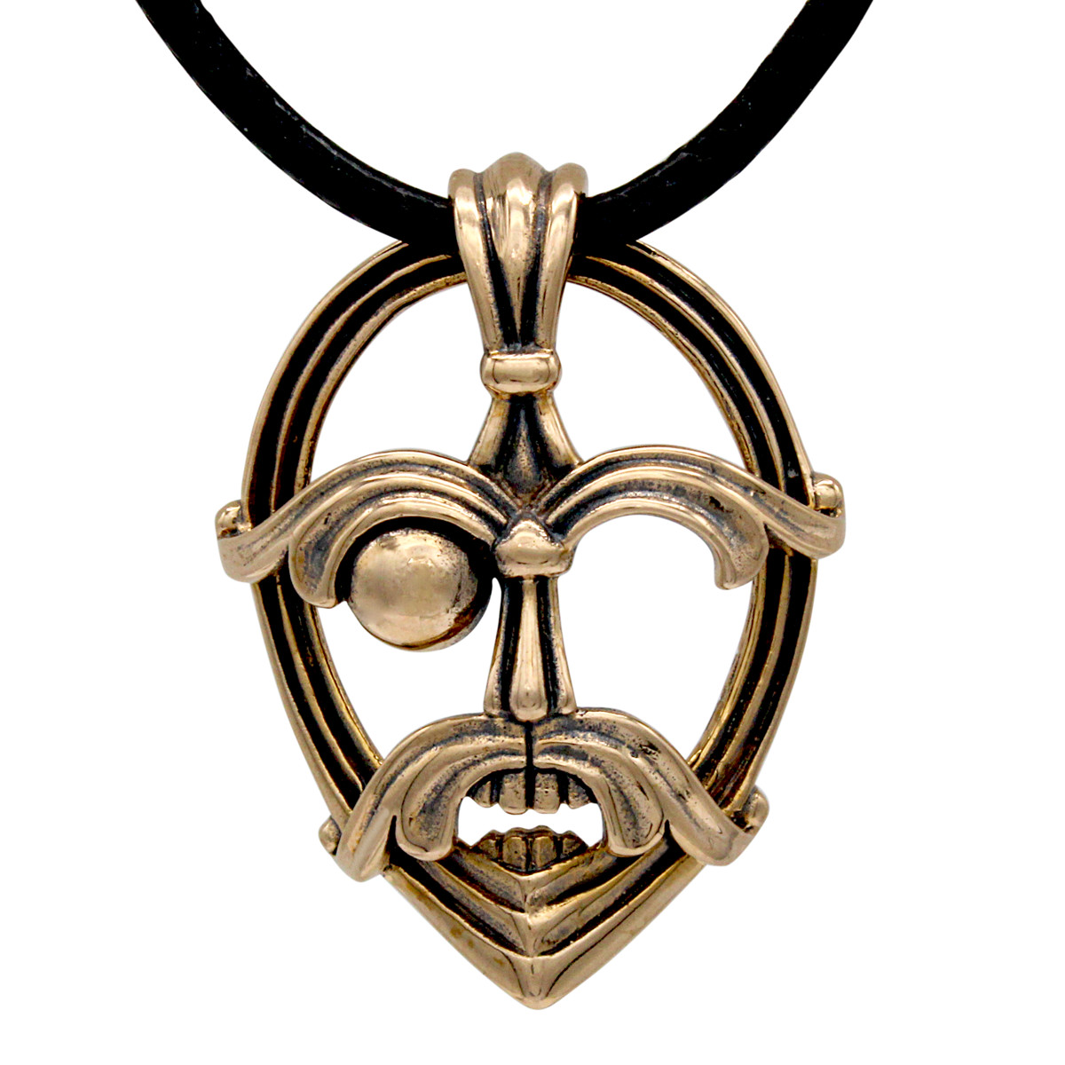 Bronze Odin Norse Viking God Pendant – 3D Design – Dryad Designs Pagan Jewelry