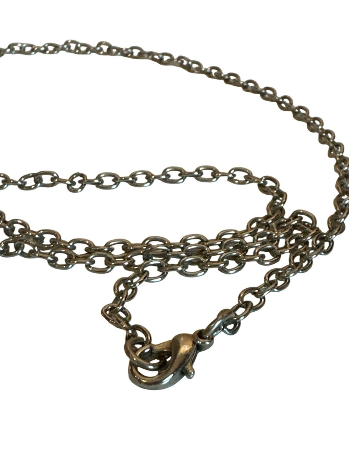 Black & Cream Geometric Statement Bib Necklace Chain Career Art 27 inches