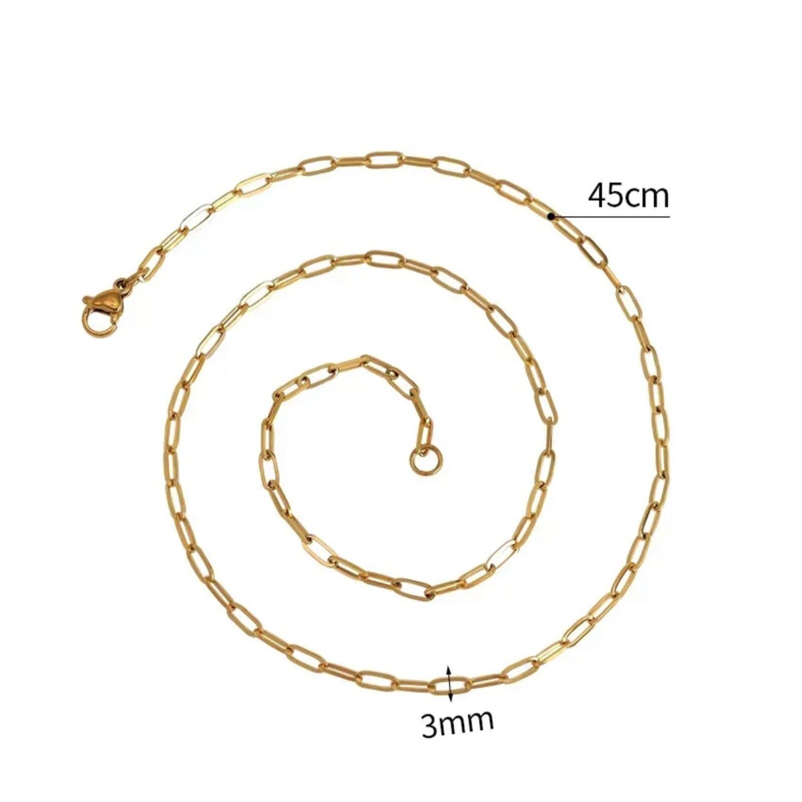 Paper Clip Chain Necklace
