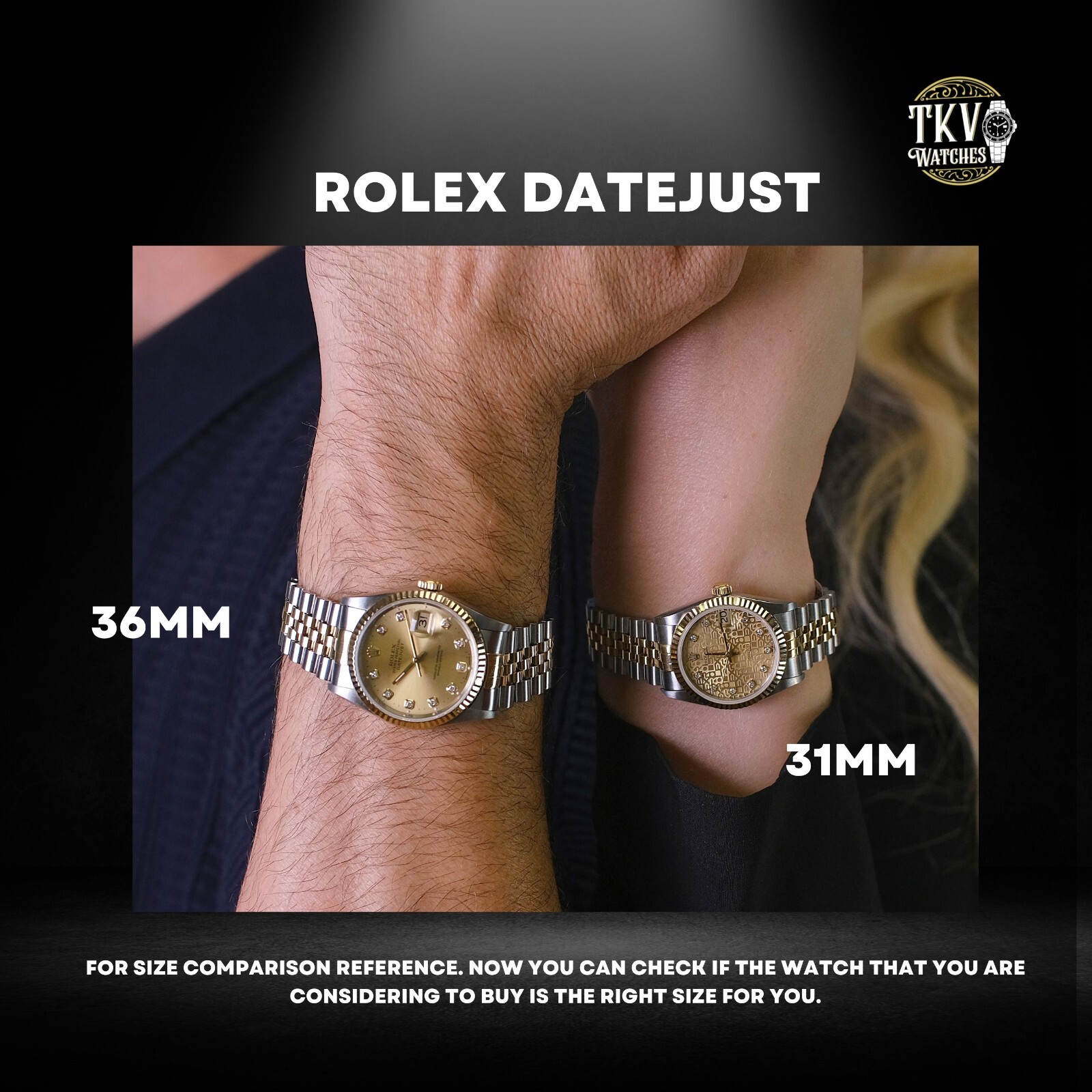 ROLEX MENS DATEJUST BLUE DIAL WHITE GOLD & STAINLESS STEEL 36MM WATCH 1601