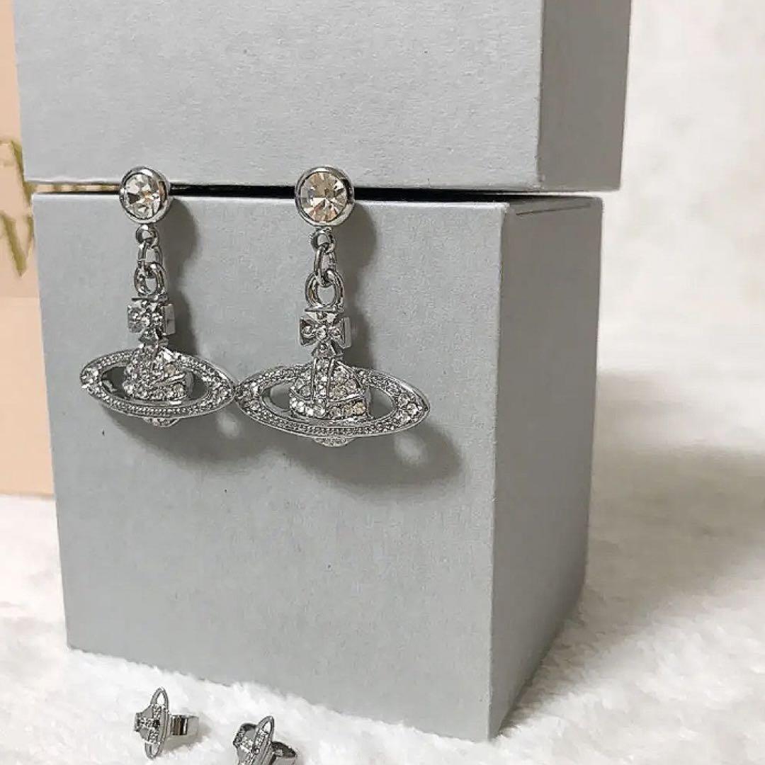 Vivienne Westwood Earrings Pierce Mini Bas relief Silver NO BOX