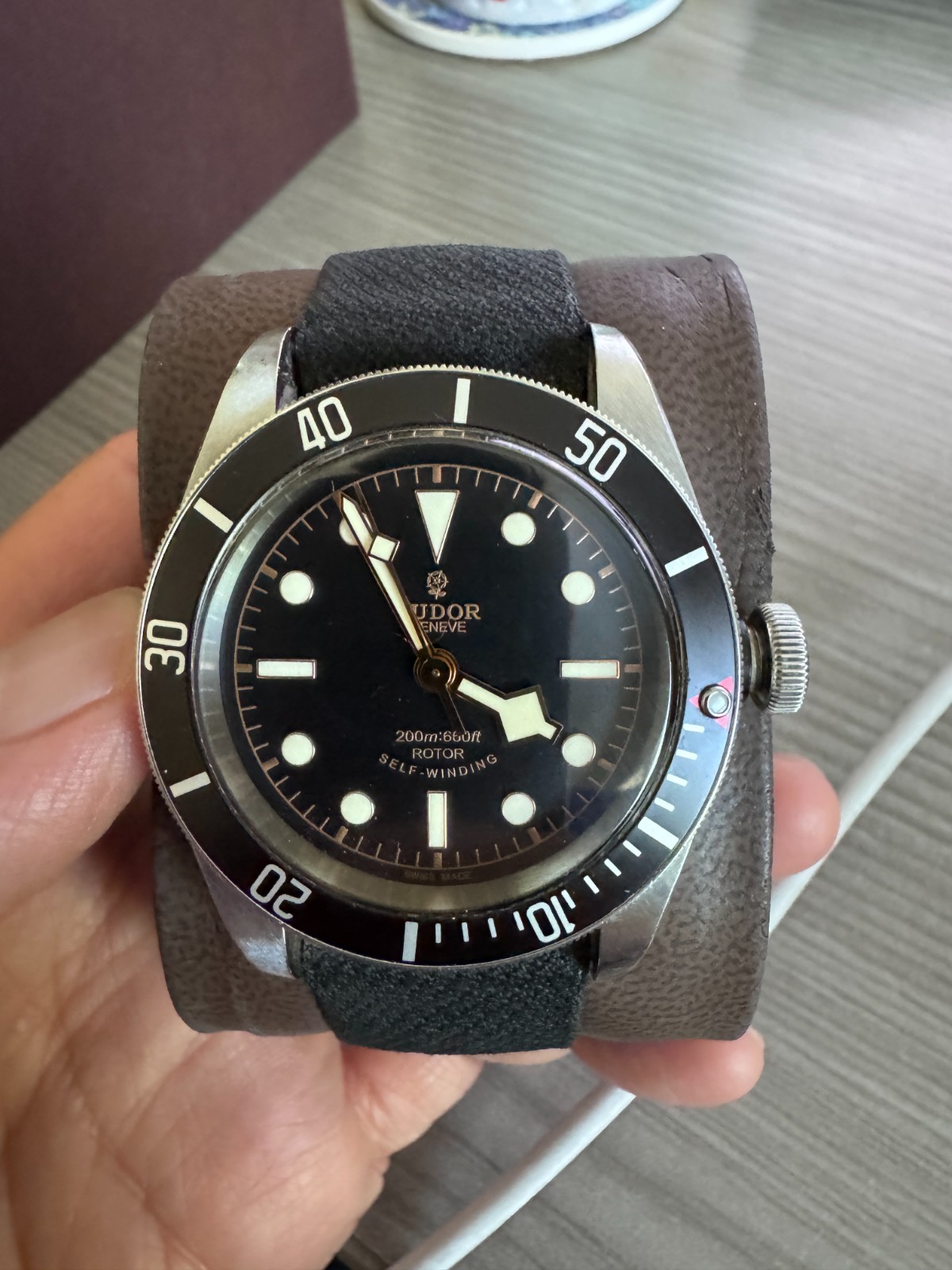 TUDOR Black Bay 79220N – Rose Logo – Rare – Orig. Box + Papers