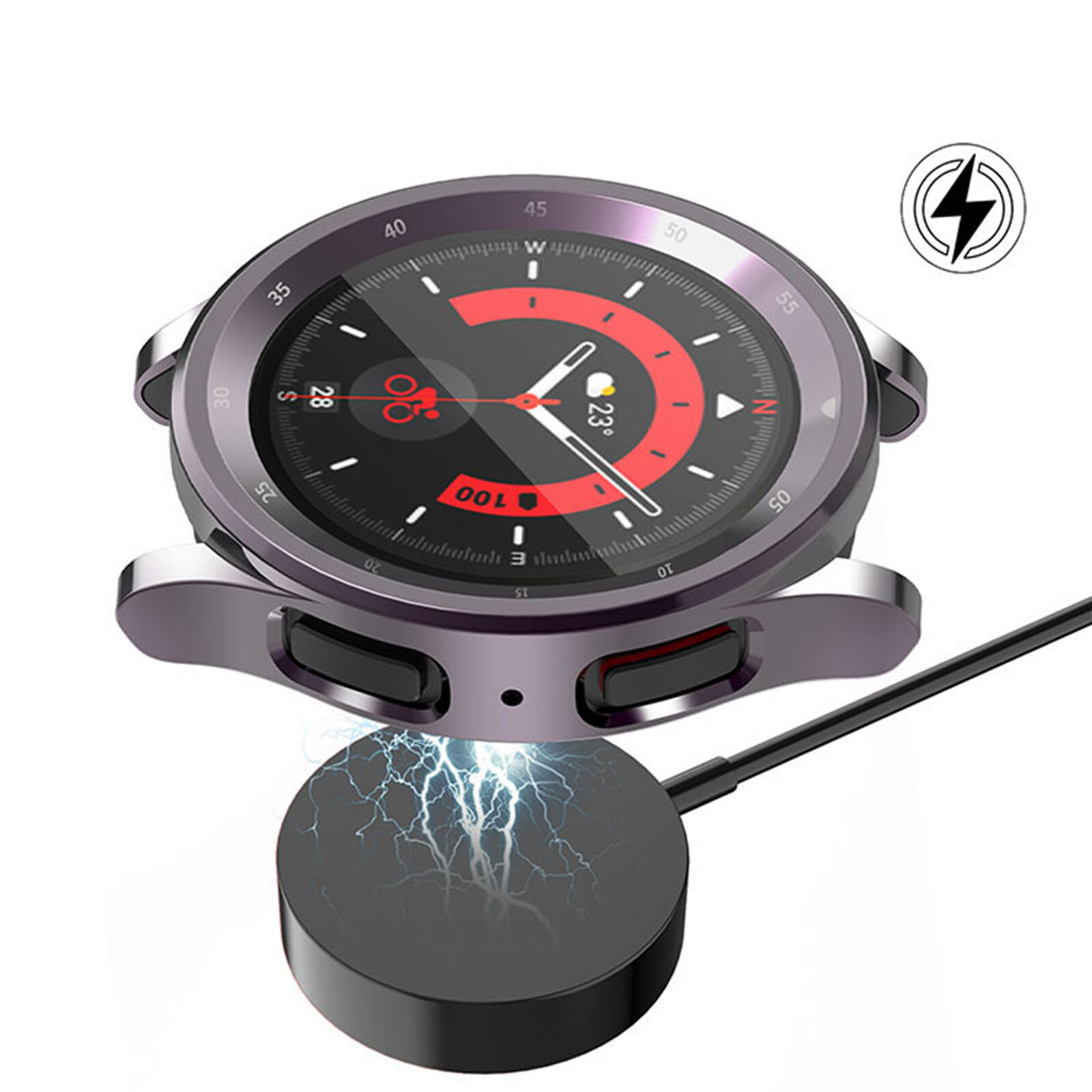 TPU Watch Case with Scale +Screen Protector For Samsung Watch5 Pro 45mm