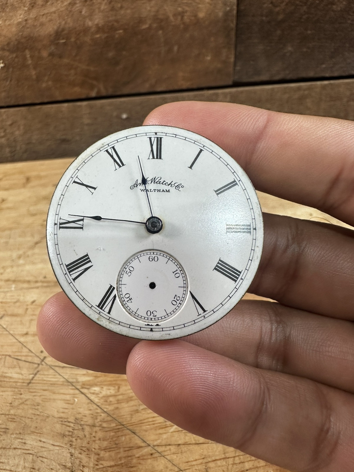 Vintage Waltham American Watch Co. 15J Pocket Watch