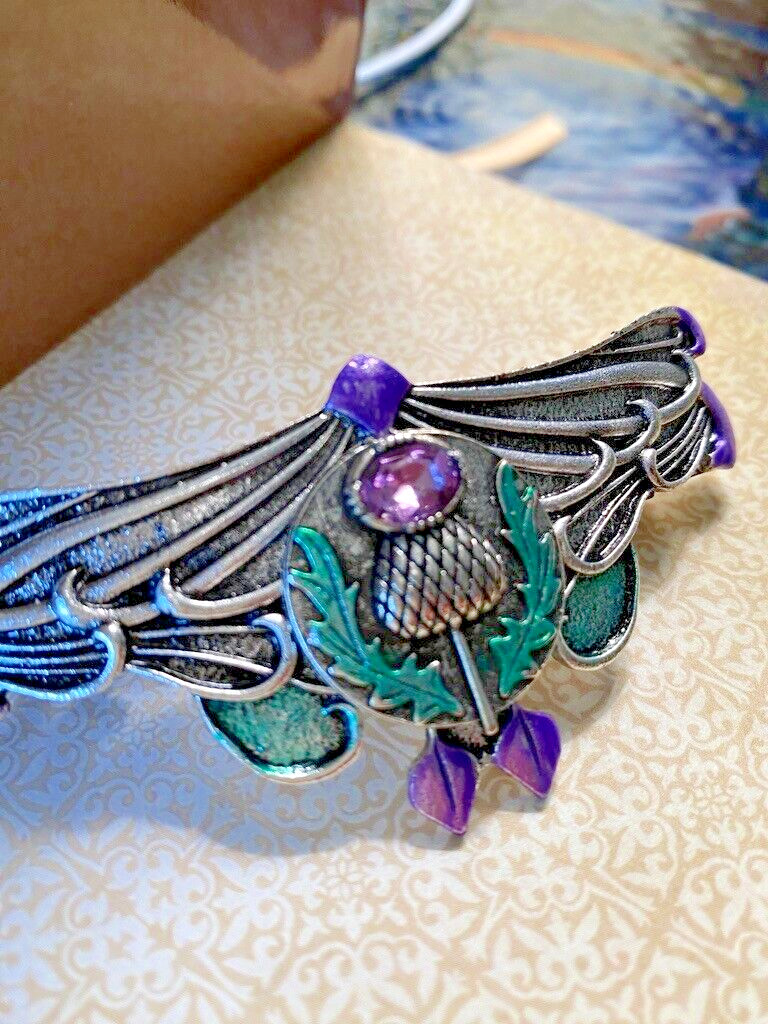 Thistle HAIR CLIP HAND CRAFTED MADE IN USA Scottish Thistle MyElegantThings