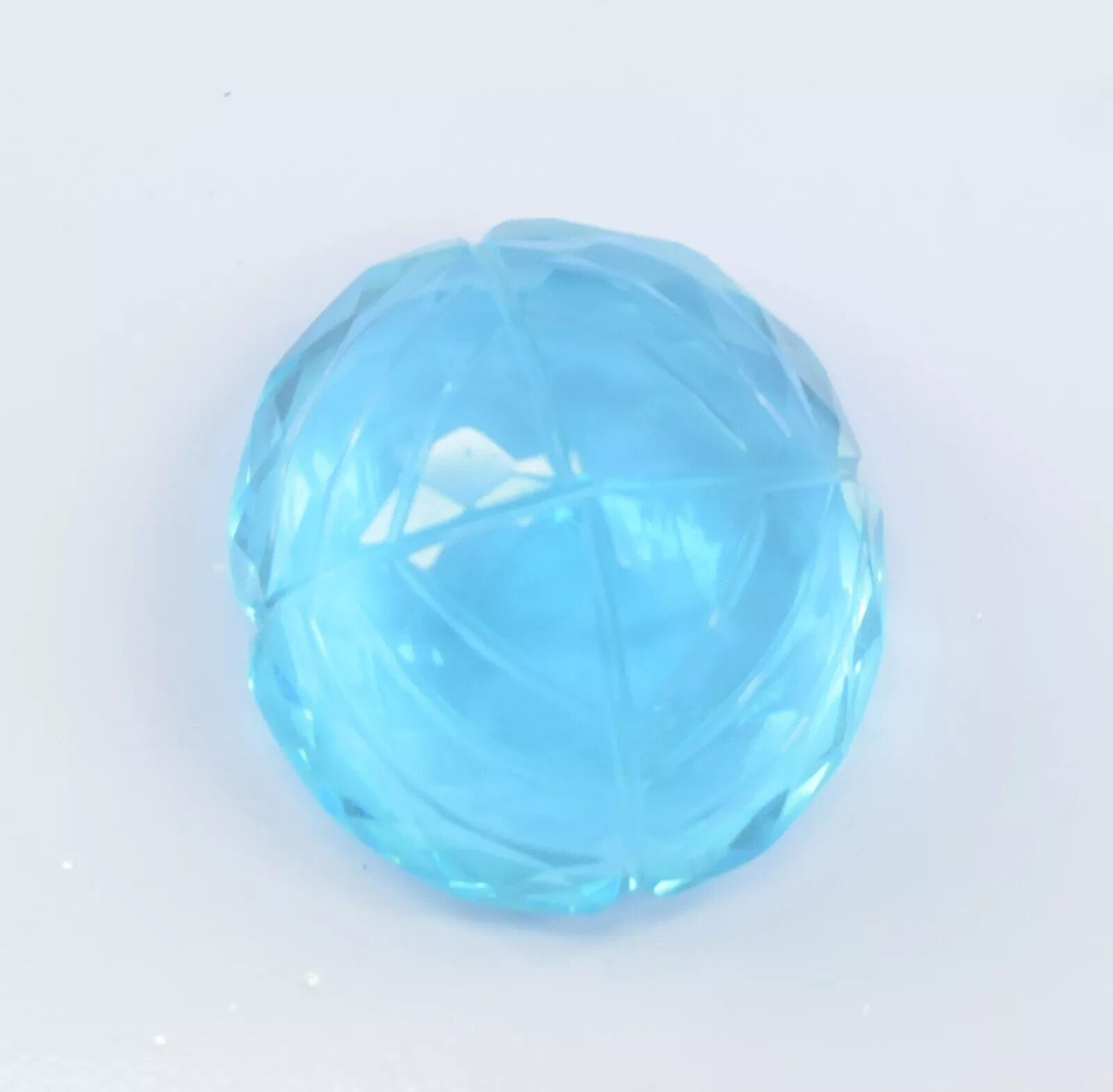 Natural 77.70 Ct Certified Brazilian Curving Blue Topaz Loose Gemstone Oval Cut