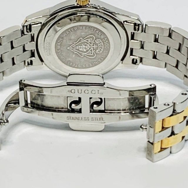 Gucci Women’s Quartz Watch Shell Dial 27mm SS GP Conb Condition B
