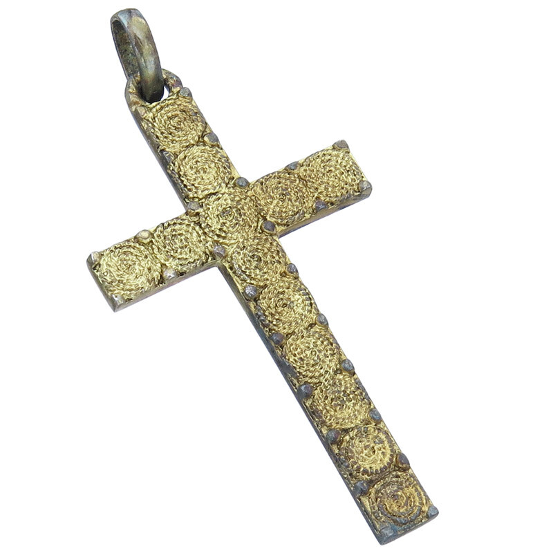 Theodor Fahrner Cross Pendant 925 Silver Retro