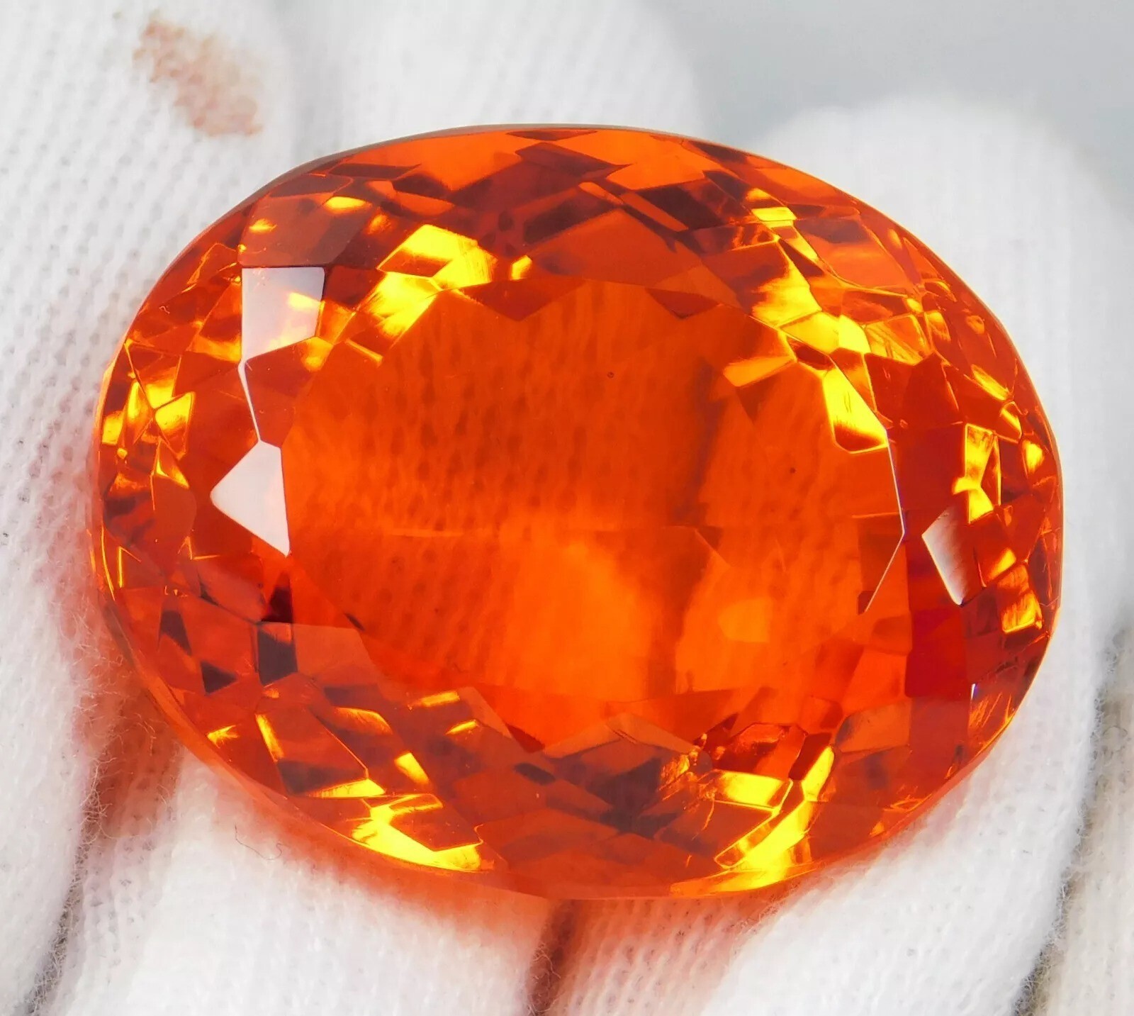 AAA Quality 99.20 Ct Natural Mexican Fire Opal Oval “Certified” Top Gemstone