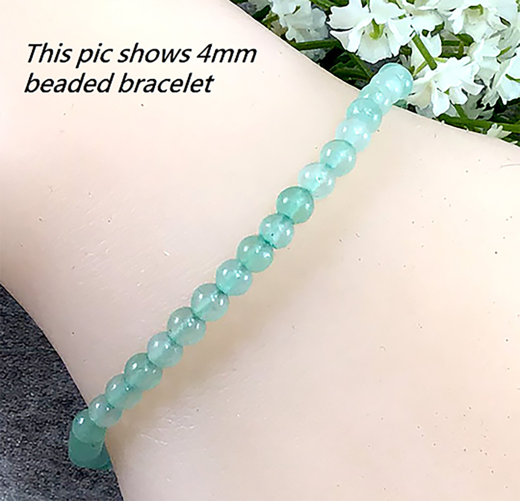 Green Aventurine Jade Stretchy Bracelet Healing Gemstone 4mm 6mm 8mm 10mm12mm