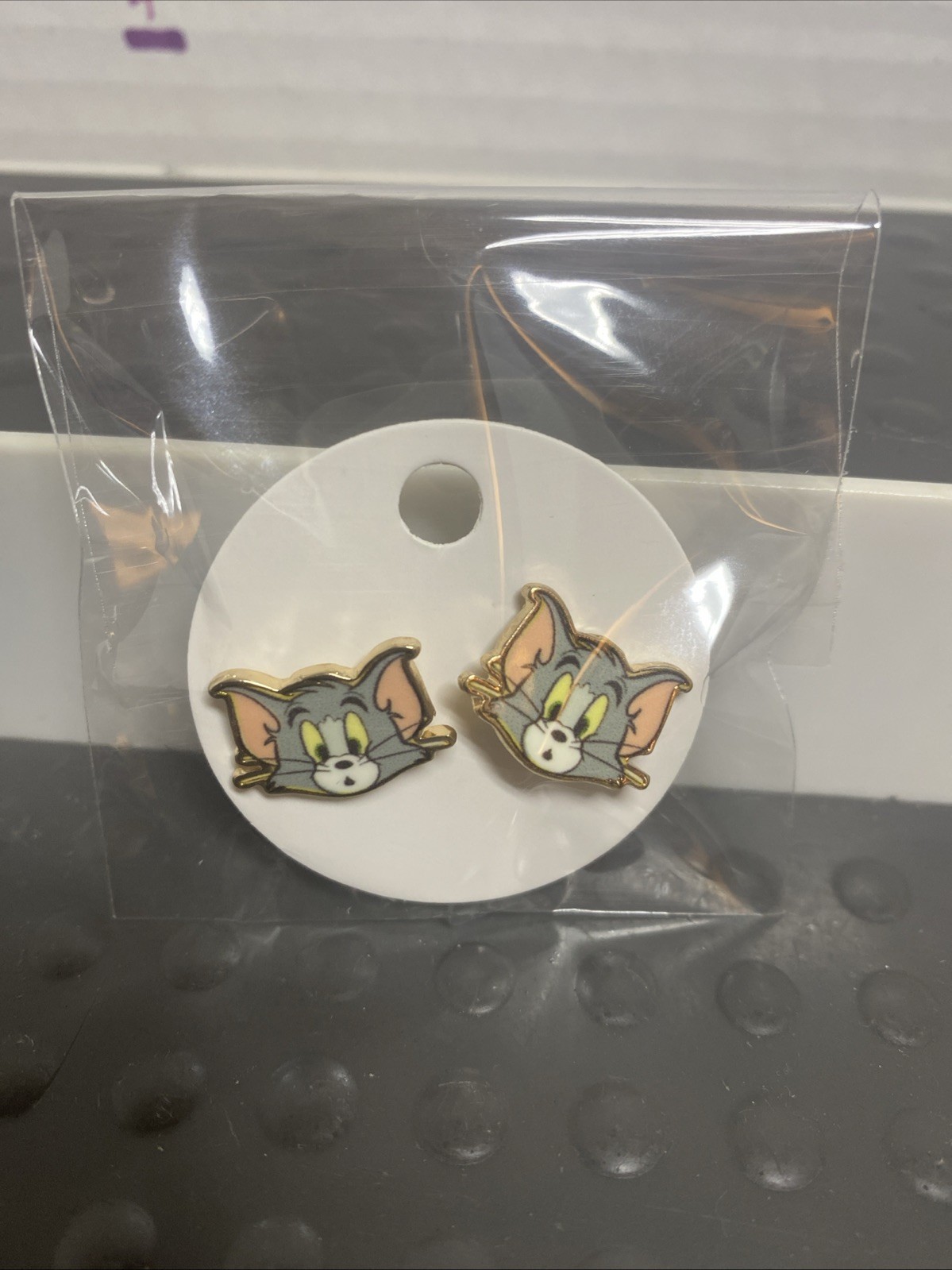 CARTOON NETWORK TOM & JERRY ENAMEL STUD TOM EARRINGS