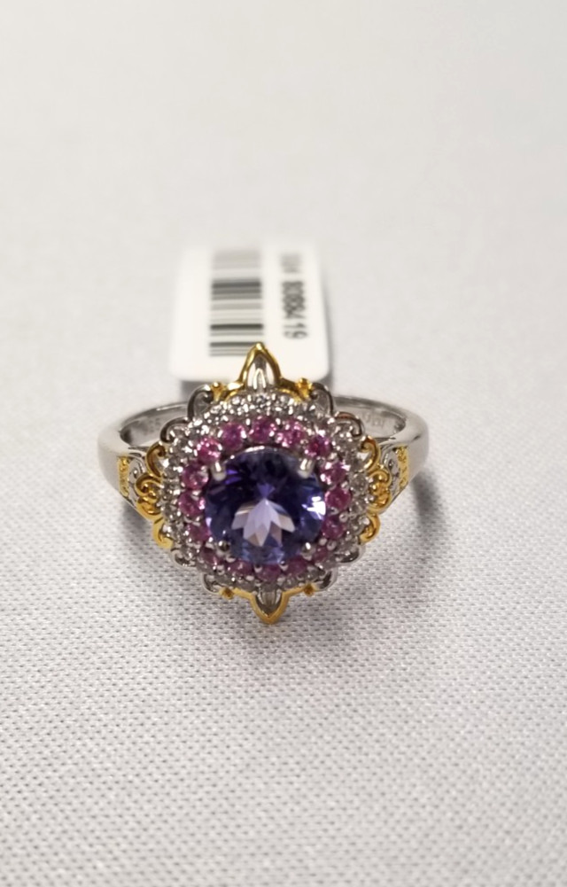 D’Joy Tanzanite and Multi Gemstone Celestial Harmony Ring sz 9