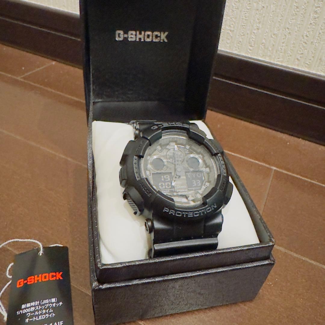 CASIO G-SHOCK GA-100CF-1AJF Black Analog-Digital Watch