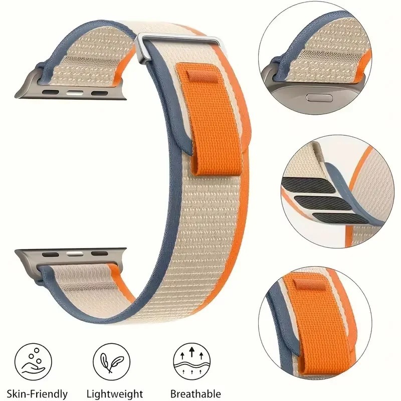 Nylon Trail Loop Strap for Apple Watch Ultra 49mm Series 11 10 9 8 7 SE