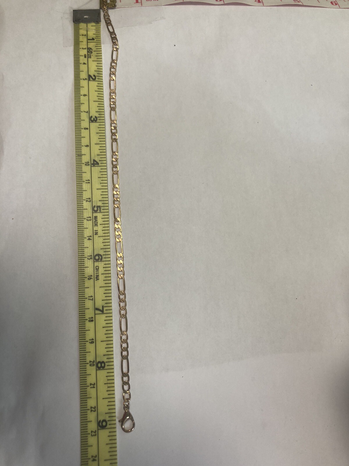 Chain link anklet 9 inches gold tone with 2 inch extension