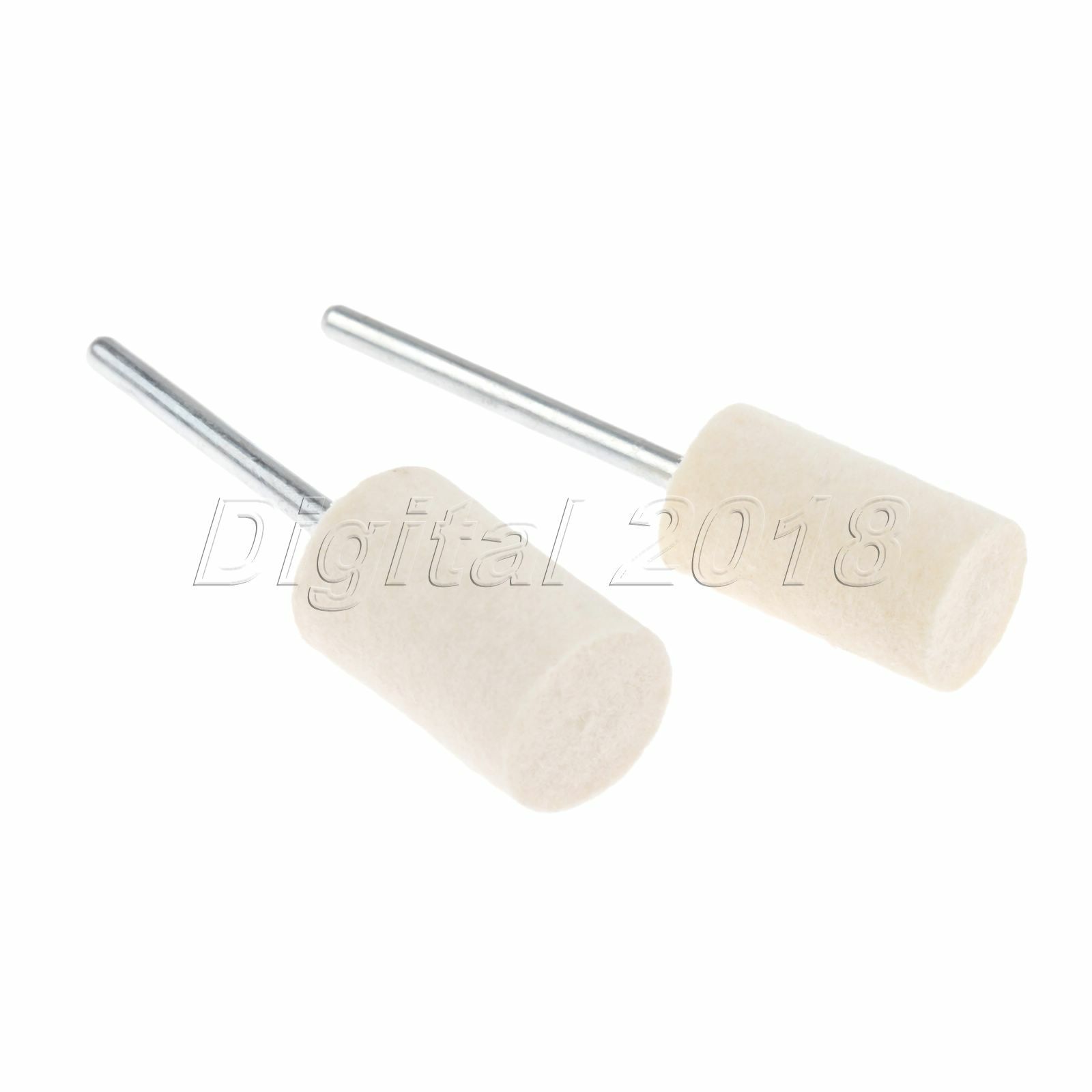 12X Cylindrical Wool Polishing Grinding Head Shank Buffing Carving Tools 2.35mm