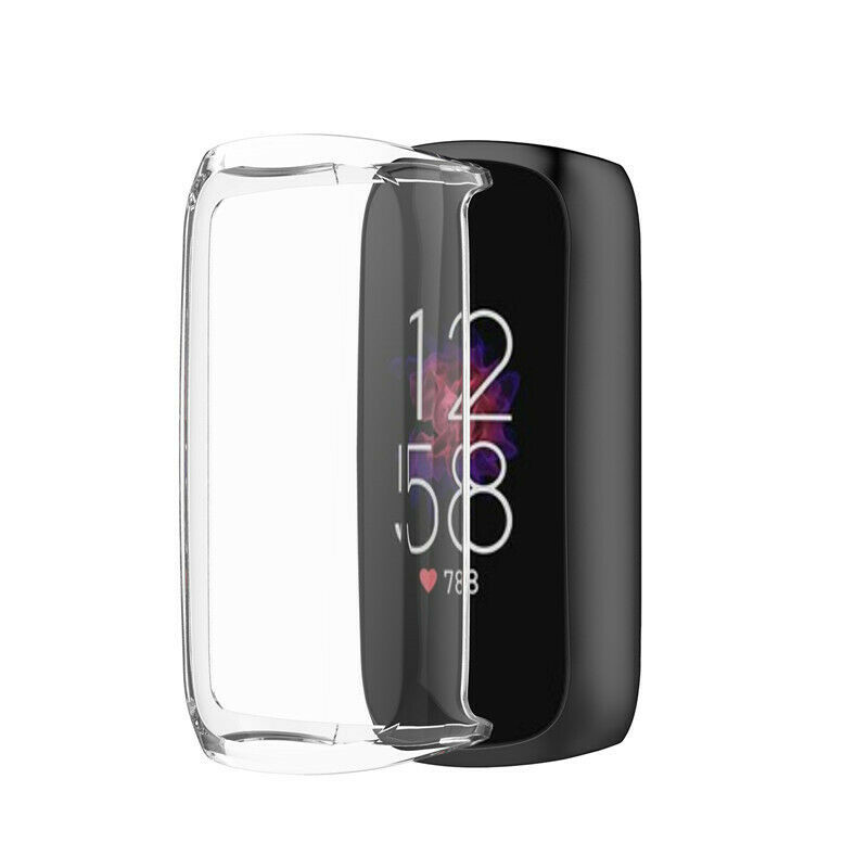 Full Screen Protector Cover Soft TPU Bumper Protective Case For Fitbit Luxe