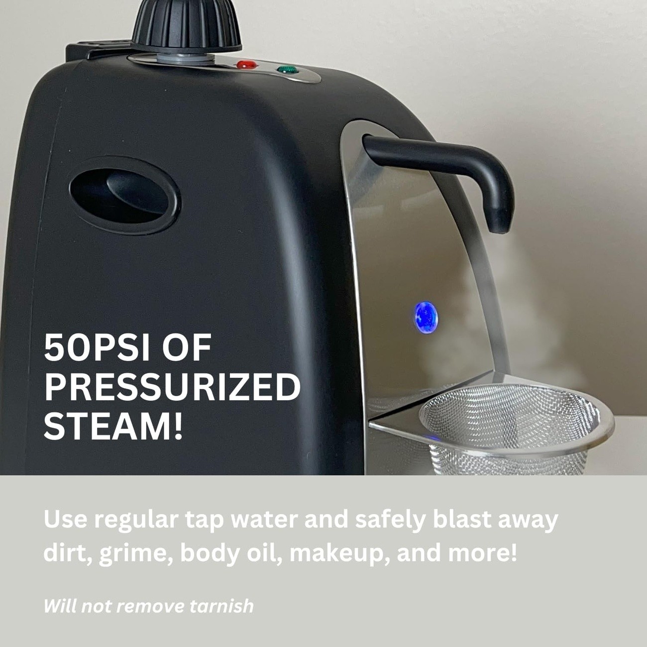 Jewelry Steam Cleaner Black Diamond Spa Portable Deep Cleaning Machine