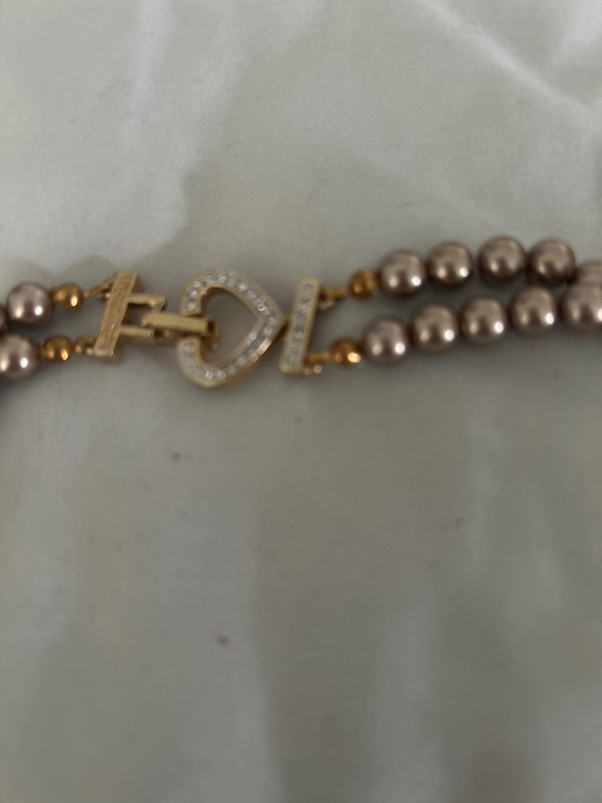 light brown pearl necklace