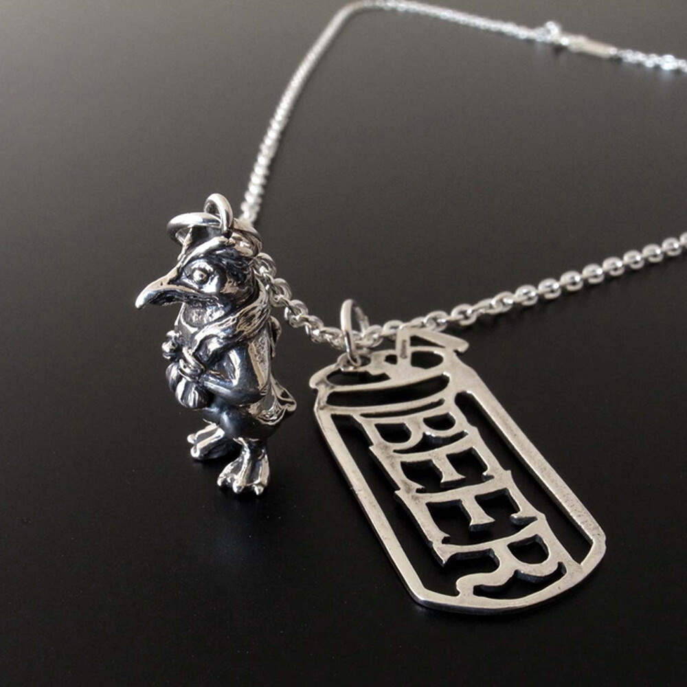 Neon Genesis EVANGELION “Pen Pen &Beer “Pendant Neckless with 50cm Chain
