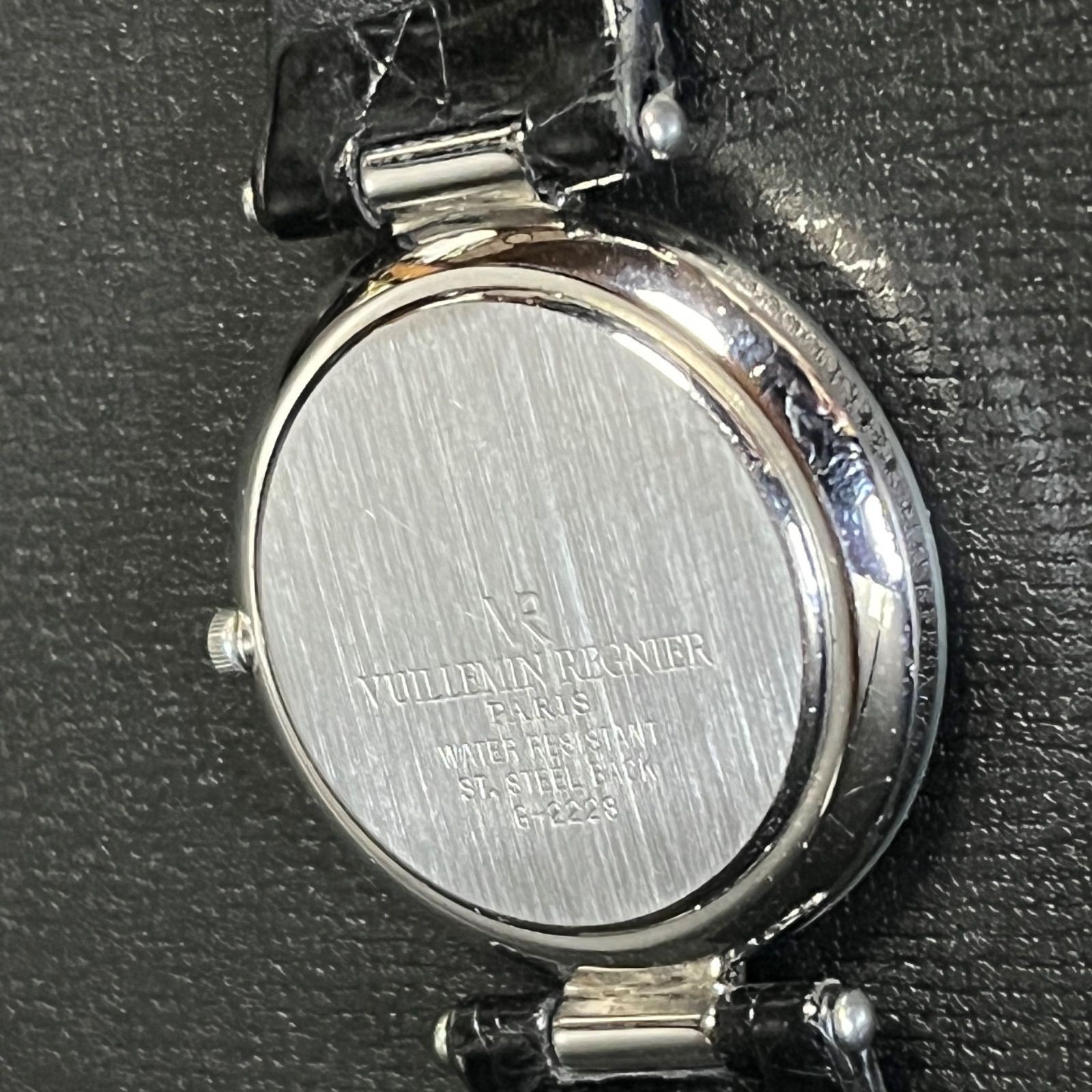 Working Vuillemin Regnier Women’s Watch Silver Black G 2228 Function Checked