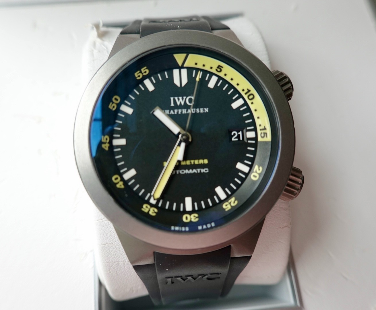 IWC Aquatimer Men’s Black Watch – IW353804