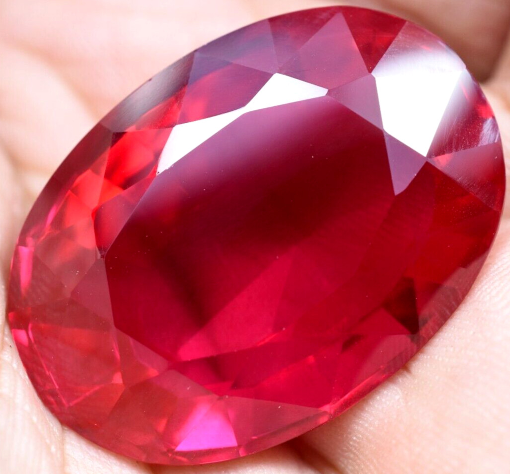 Natural 93.35 Ct Mogok Pink Huge Ruby Sparkling GGL Certified Loose Gemstone