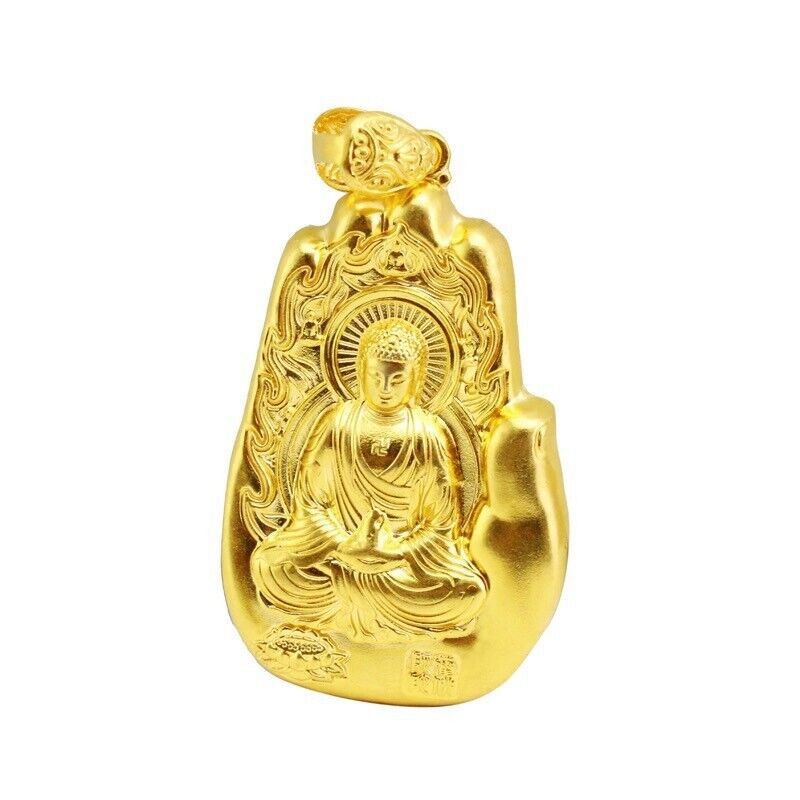 Men’s Buddha 22K 23K 24K Thai Baht Gold Filled Yellow GP Necklace Jewelry