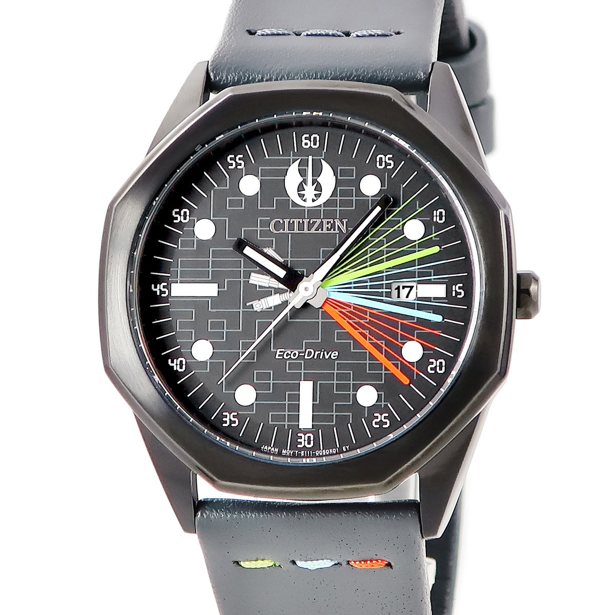 Citizen Eco Drive Jedi Master BM7498 00W Black Star Wars Collaboration Date Quar