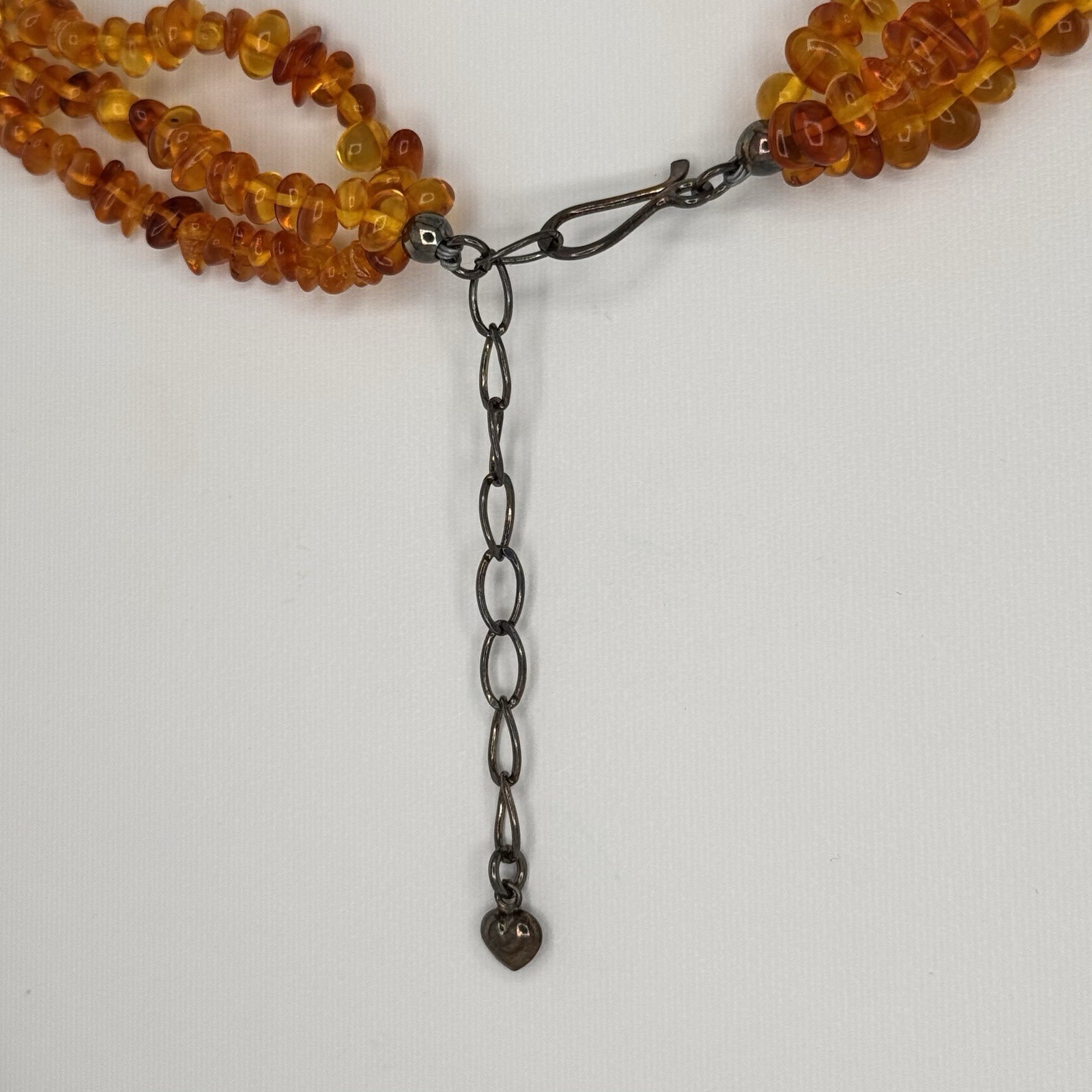 Bohemian Western Multi-Strand Beaded Statement Necklace with Amber & Turquoise