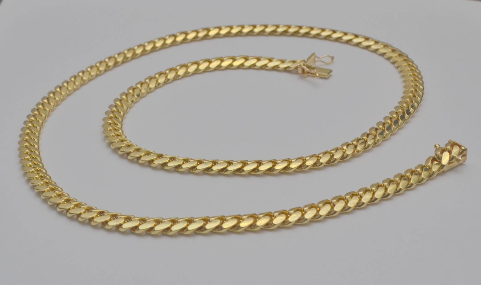 10K Yellow Gold Miami Cuban Link Chain 6.9mm 24in 81.0g C3