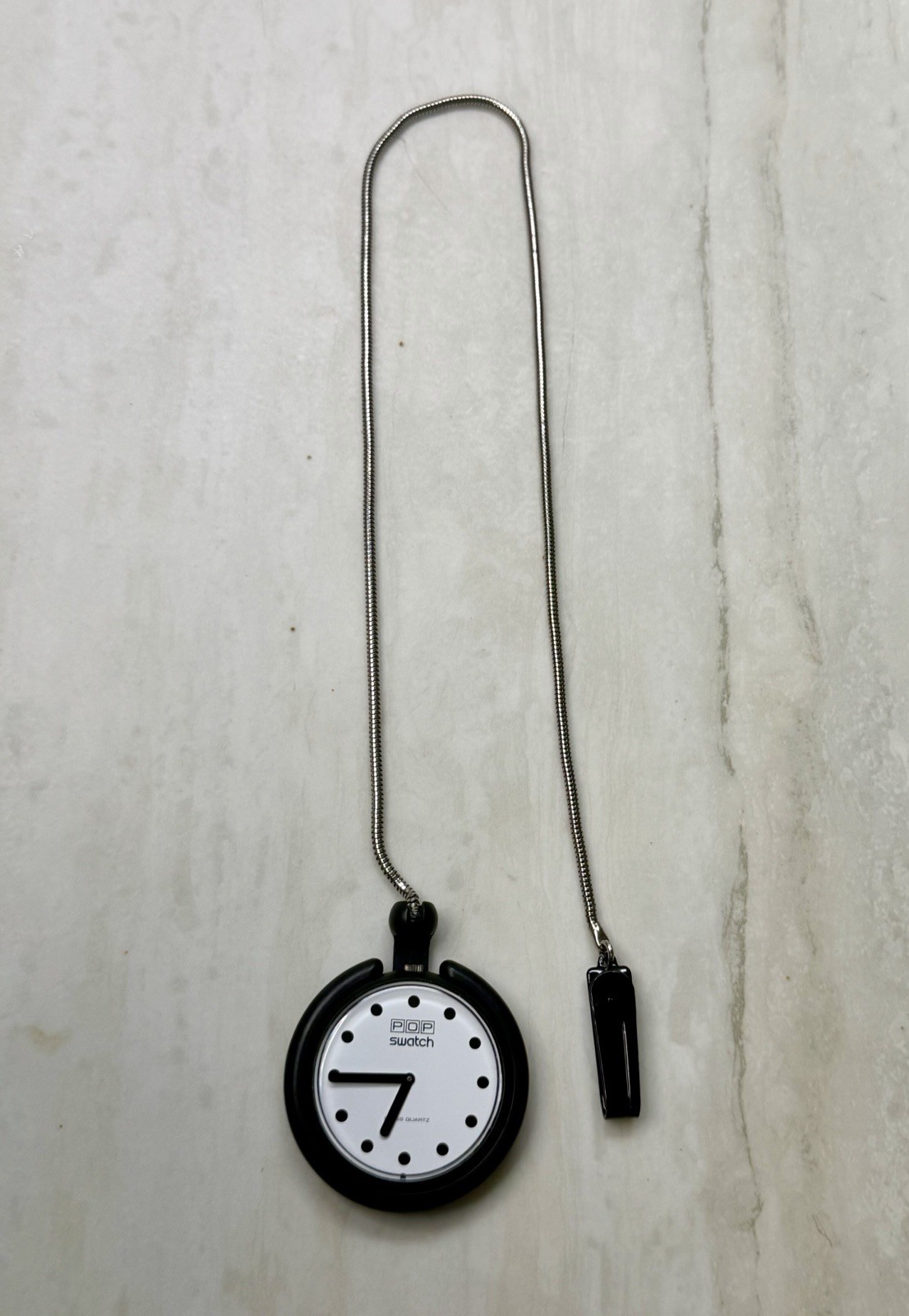 VINTAGE 1986 SWATCH POP “Jet Black” BB001 – NO YEAR DIAL – First Year Production