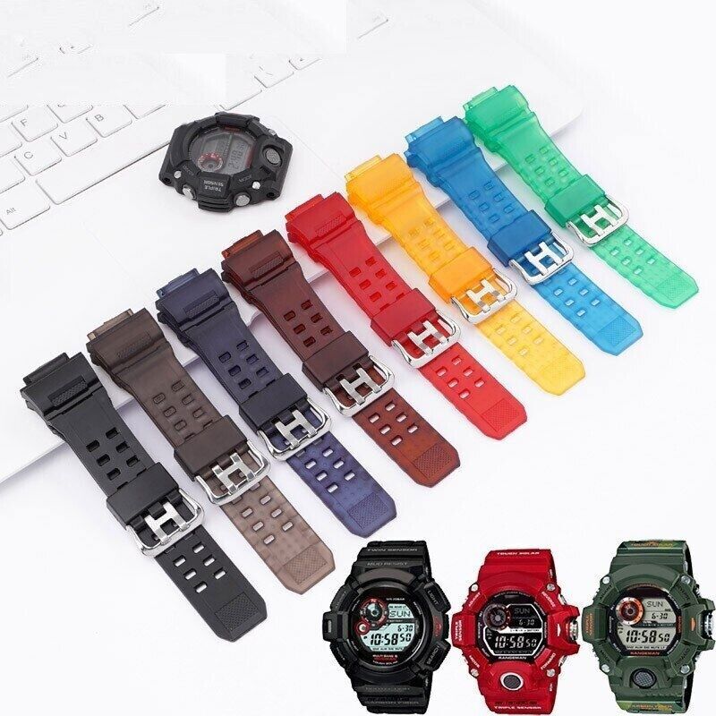 TPU For Casio G-Shock GW-9400-1 -3 GW-9400BJ-1 GW-9400RD Rubber Watch Band Strap