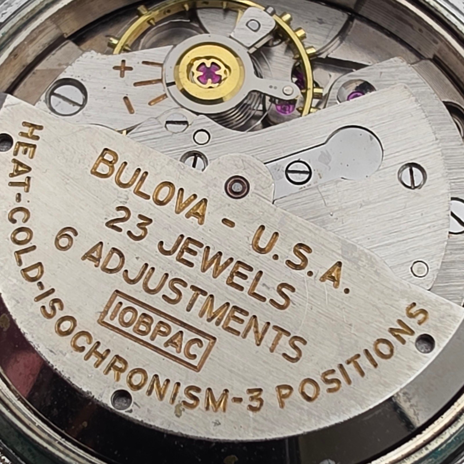 Vintage Bulova 23 “A” Men’s automatic watch sunburst dial 10BPAC USA 1950s