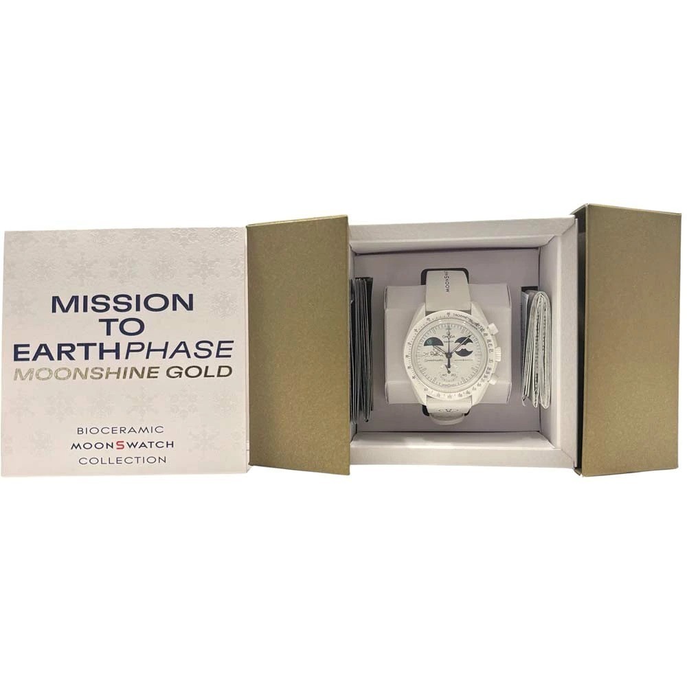 Omega x Swatch Mission to Earthphase Moonshine Gold Snoopy SO33W701L Snowflake