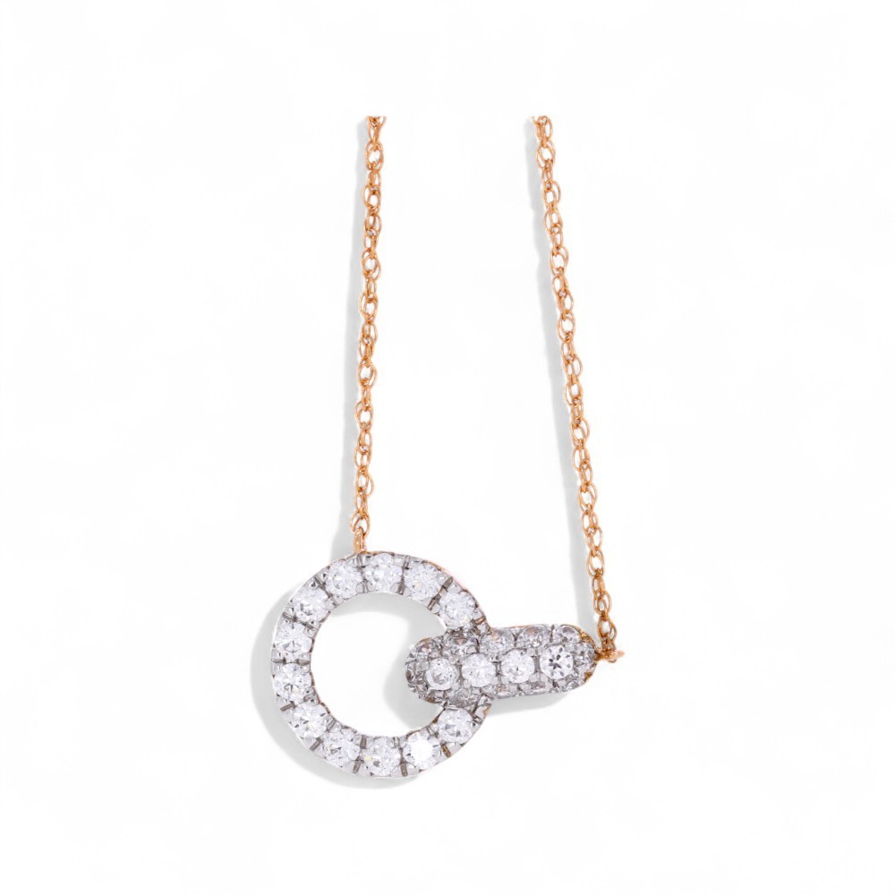 0.70 Ct Round Cut Lab Grown Diamond Pendant Necklace F-G/VS 925 Sterling Silver