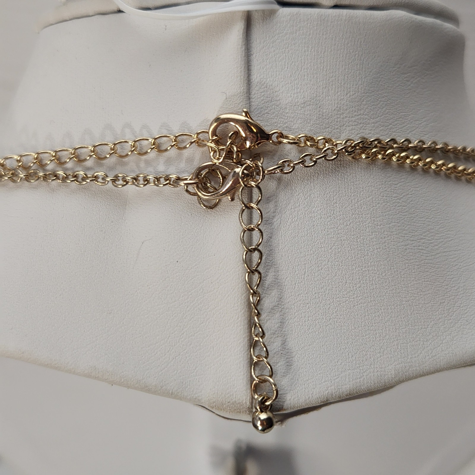 Tory Burch 2 Logo Necklaces Orange And Black 19.5″ Designer Layered