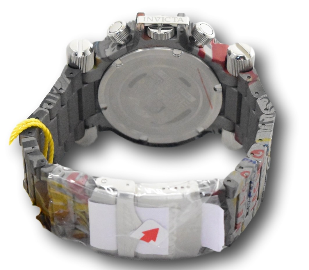 Invicta Coalition Forces Graffiti Hydro-Plated Men 51mm Swiss Chrono Watch 26449