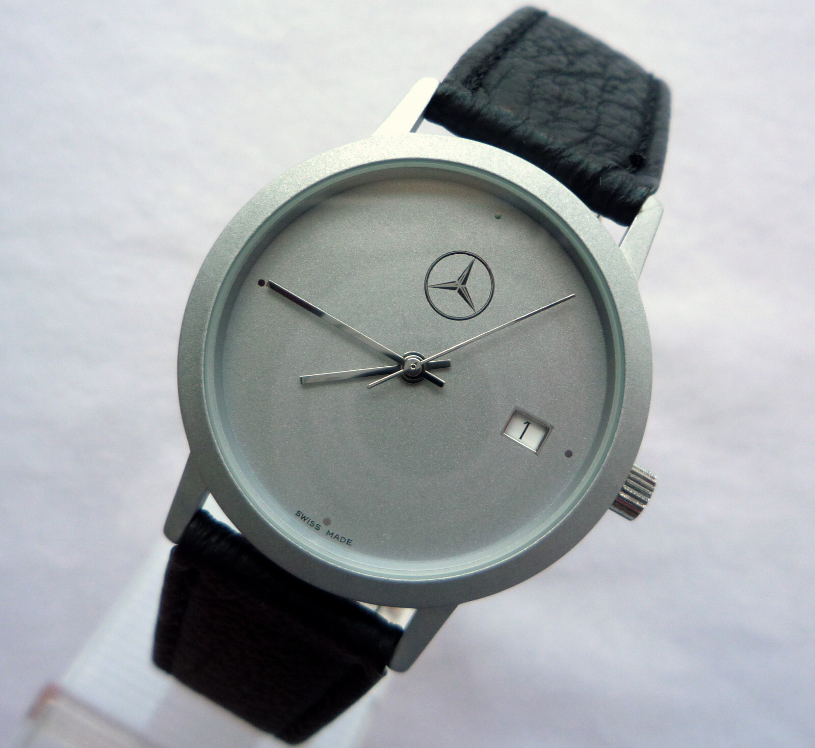 Mercedes Benz Vintage Classic Car Accessory Sport Basic Design Swiss Made Watch