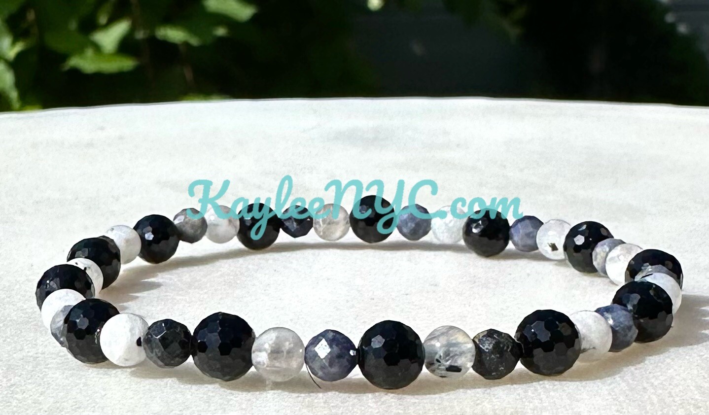 Wholesale Lot 6 Pcs Natural Crystal Virgo Zodiac Stretch Bracelet Healing
