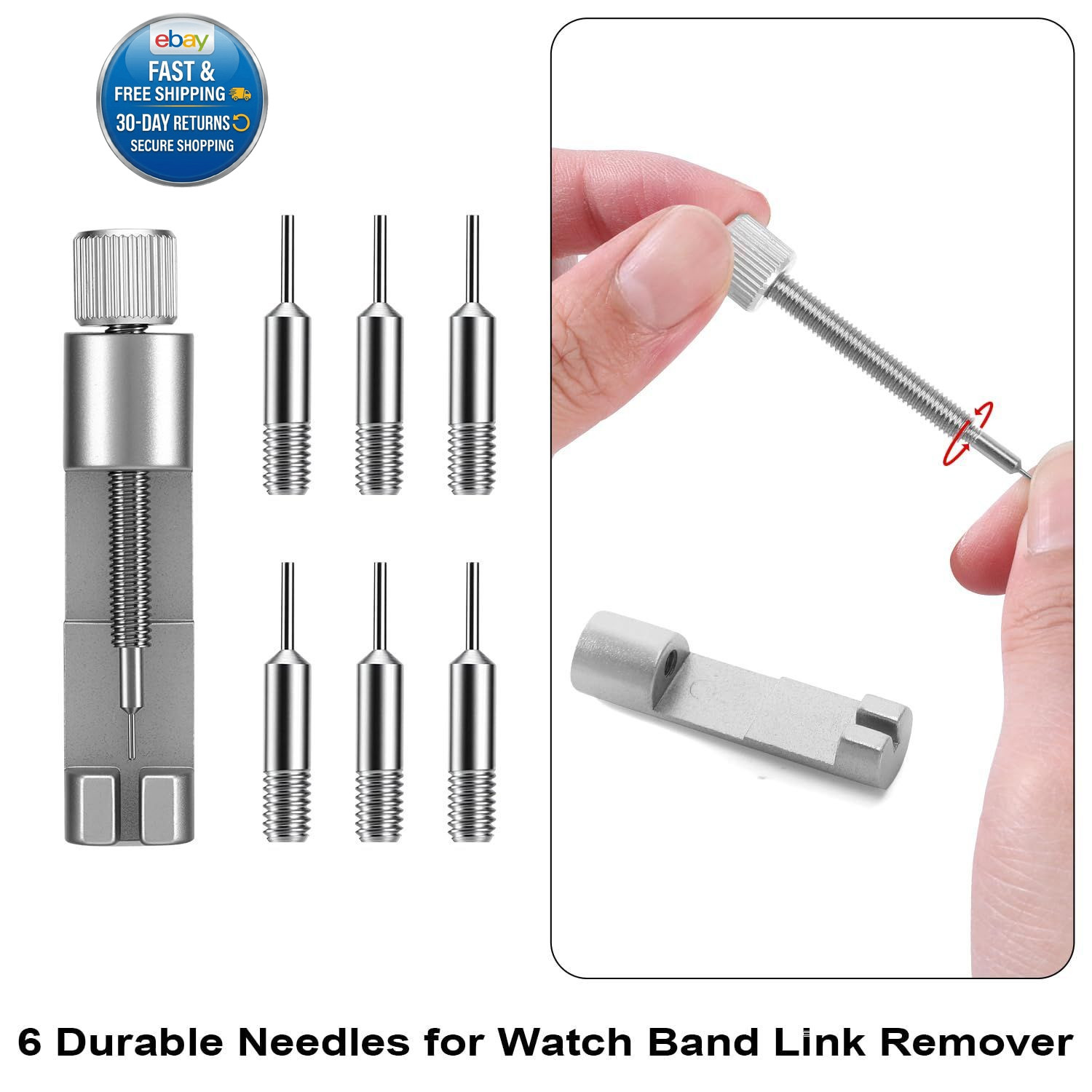 Solid Watch Link Removal Kit, Tools to Adjust and Remove Blue