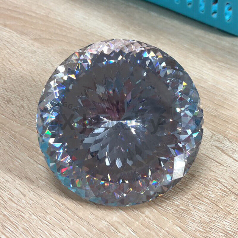 Top Quality 15mm-100mm Round White 5A Loose Cubic Zirconia Large Size Gemstone